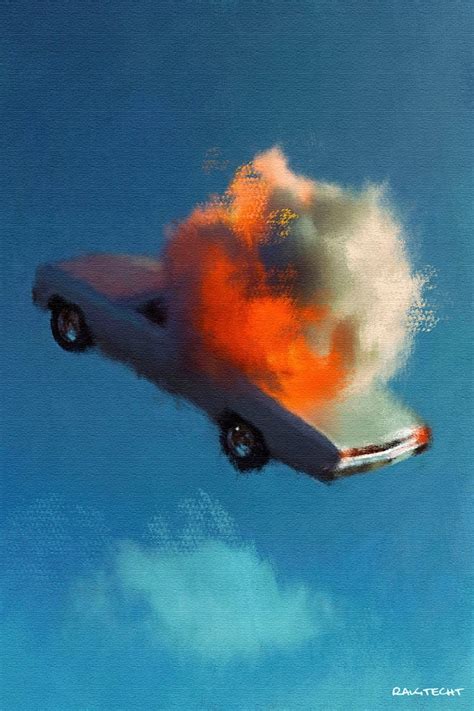 exploding car