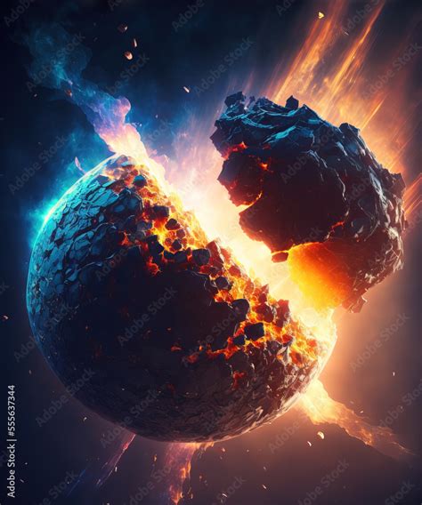 exploding planet