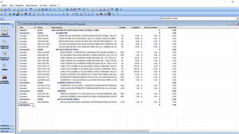 Exportar Catalogo De Conceptos A Opus