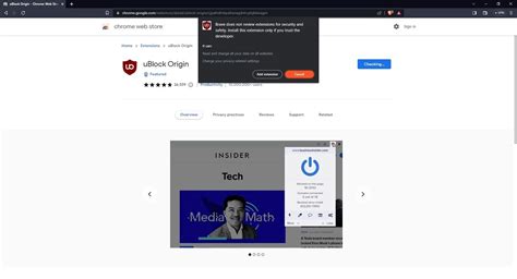 extension cannot add in brave browser, Brave browser extensions