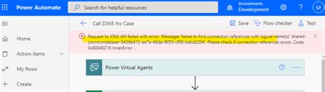 failed to create xrm connection reference, Failed to create xrm context. Failed error ee7e 46da cf00 exists softchief logical xrm