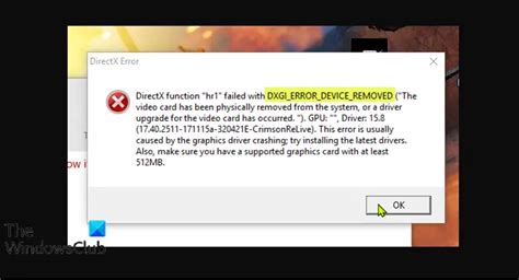 failed with dxgi_error_device_removed, How to fix dxgi_error_device_removed on windows 10/11? [6 ways