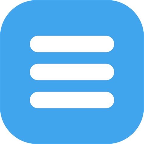 fancy blue menu bar icon, Menu bar srip blue icon