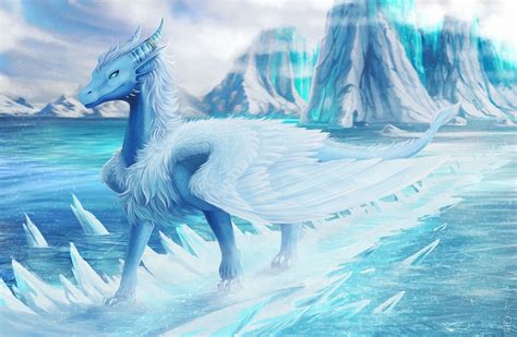 fantasy ice dragon