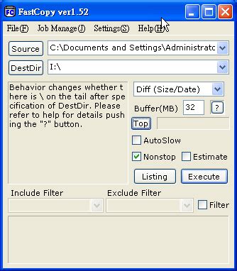 fastcopy 3.30, App windows specs