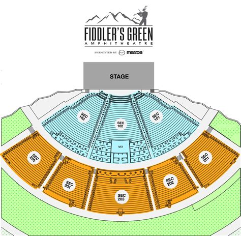 Fiddler S Green Amphitheater Seating Chart