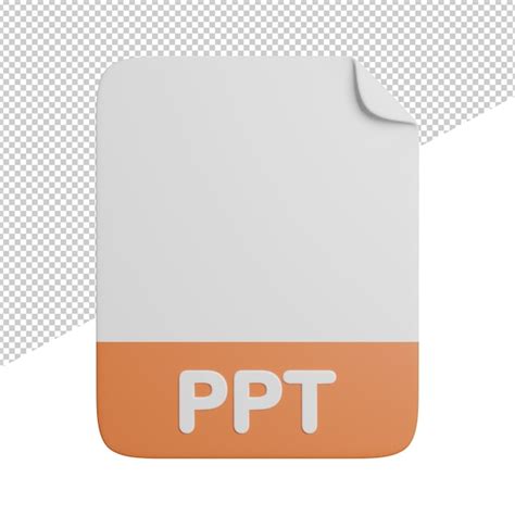 file front for ppt, Ppt, document, file, front 3d illustration