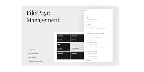 file management website examples, File management technology concept for website template landing