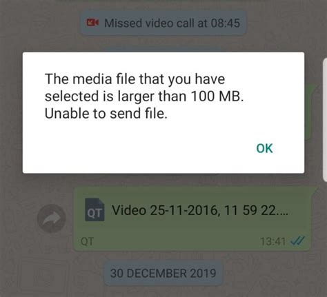 file size limit on whatsapp, Whatsapp file size limit extension under consideration