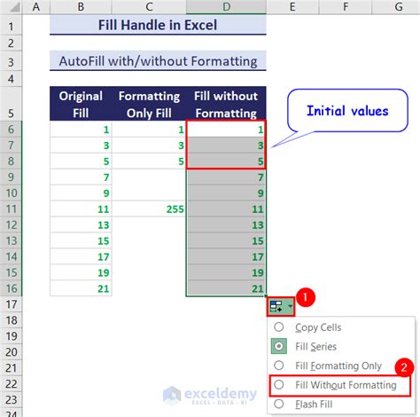 fill down without formatting, Fill formatting excel values fills want only 2010 but ctrl without formulas. Ctrl+d in excel 2010 fills values and formatting, but i want it to only
