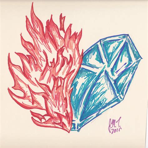 fire and ice drawing