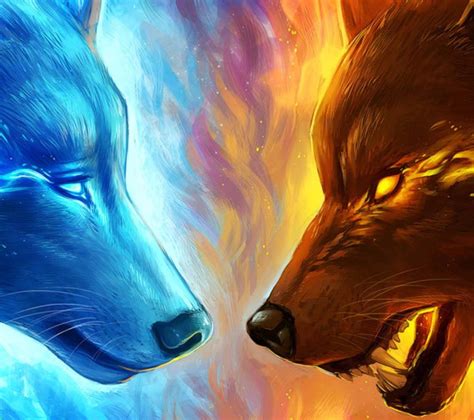 fire and ice wolf