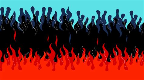 fire background template red and blue, Free blue fire background