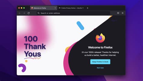 firefox 100 and release date, Firefox 100 launches for mac and ios with enhanced picture-in-picture. Firefox 100 is now available for download. this is what's new