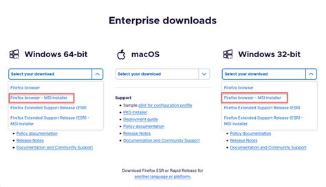firefox enterprise msi installer, Deploy firefox using sccm. Deploy firefox with msi installers