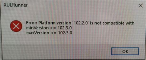 firefox error xulrunner platform version, How to fix xulrunner error; platform version is not compatible in. Mozilla firefox xulrunner error