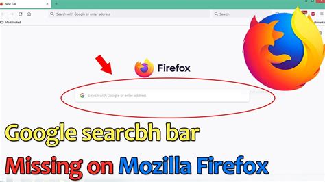 firefox search bar missing, The new firefox address bar enables faster searching. How to customize your firefox search controls