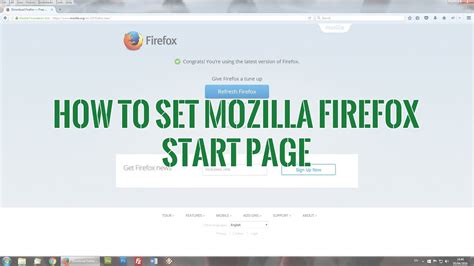 firefox set start page, Firefox 13 updates its tab page, adds on-demand tab loading. How to create a firefox custom start page
