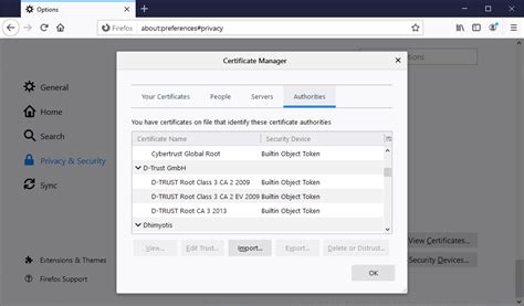 firefox windows certificate store, Firefox to import windows root certs to avoid antivirus ssl scanning issues. How to verify a website's certificate in safari, firefox, & chrome