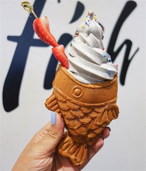 fish cone ice cream