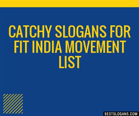 fit india slogans in english