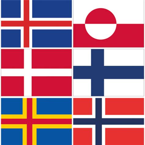 flaggor norden