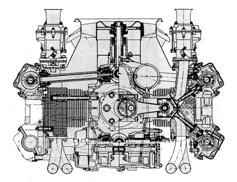 flat 8 engine diagram 