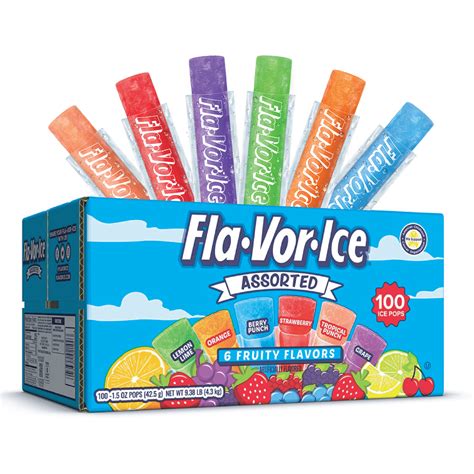 flavored ice pops
