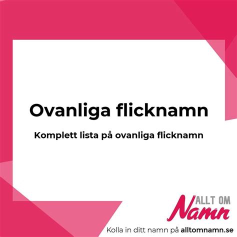 flicknamn på s