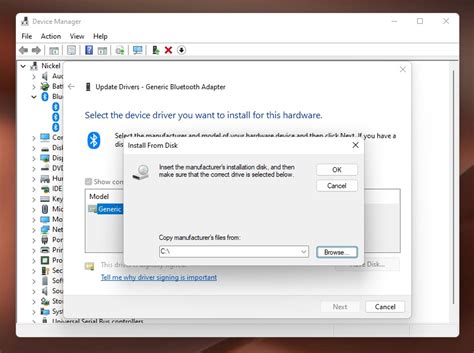 floppy disk driver device manager, Windows 11's device manager finally uses os path instead of a:\ (floppy