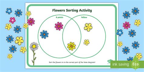 flower printable venn diagram 