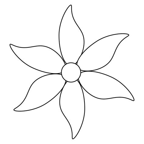 Flower Template 6 Petals