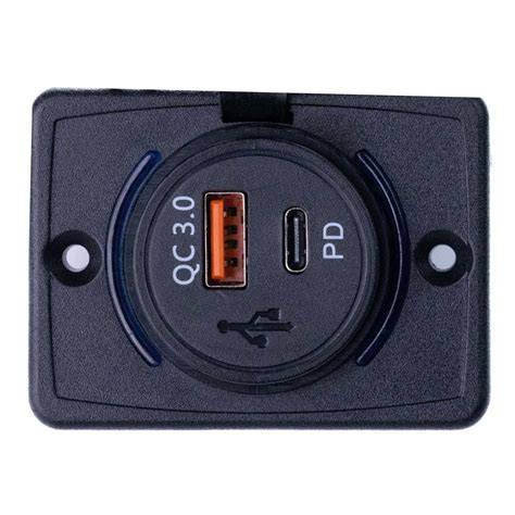 flush mount usb wall charger, Flush mount usb-c wall mounted charger – rv essentials australia