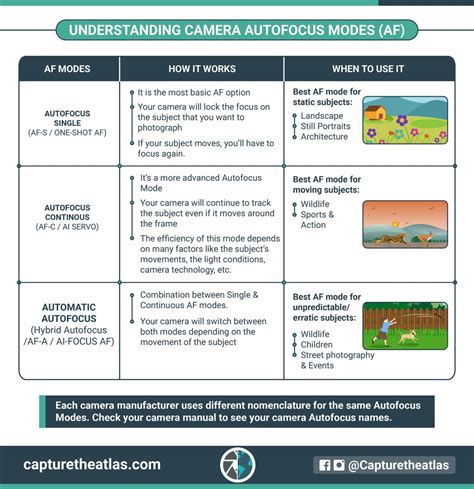 focus modes, Focus modes: mastering camera autofocus