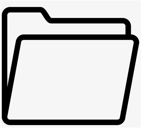 folder icon black and white, 