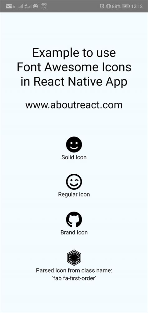 font awesome react native icons, React icons native fontawesome pro easily use libraries top. Easily use your fontawesome pro icons in react-native