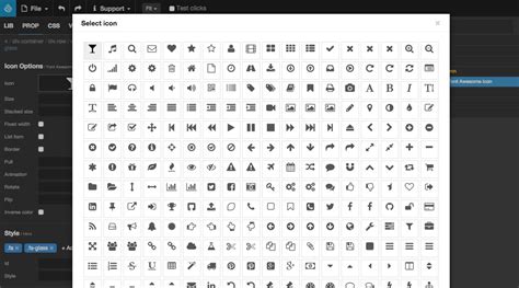 font awesome select icon, Font awesome icons