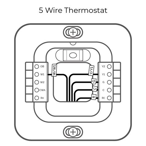 for a 5 wire thermostat wiring diagram 