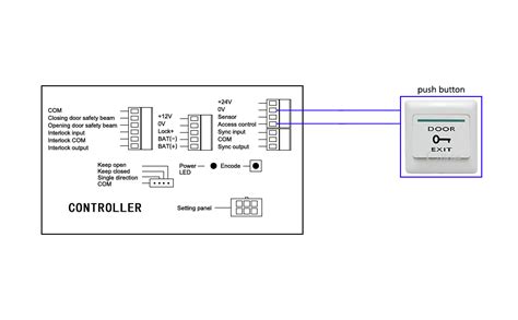 for diagram door wiring opener pv612 