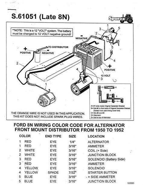 ford 3000 tractor generator wiring diagram for to 