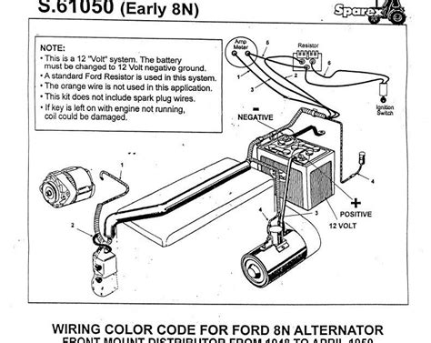 ford 6 volt car starter diagram 