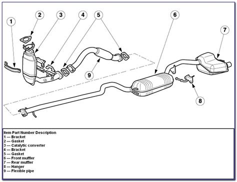 ford escape exhaust system diagram 