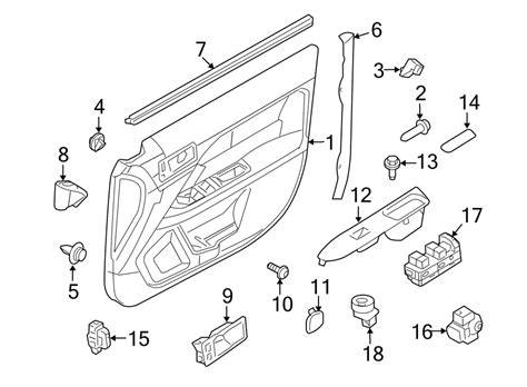 ford fusion door diagram 