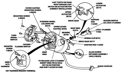 ford ignition lock cylinder diagram 