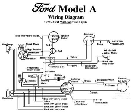 ford model a electrical diagram 