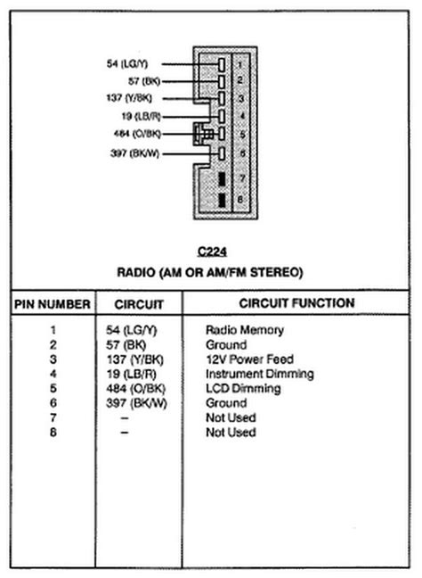 ford radio wiring diagram 1992 