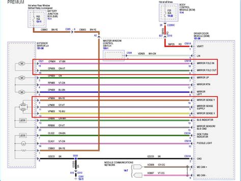 ford van power mirror wiring diagram 