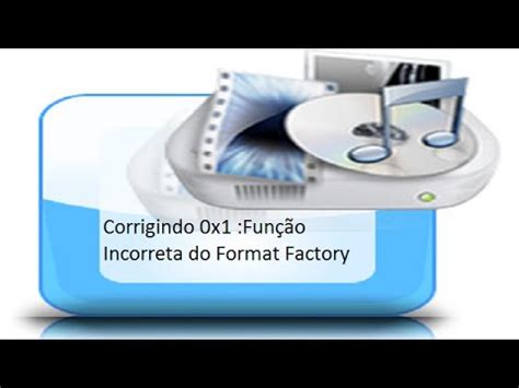 format factory error 0x1 incorrect function, How to fix 