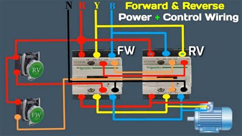 forward reverse contactor wiring diagram 