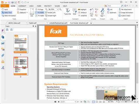foxit pdf for windows, Download foxit reader 7.0.3.0916 free. Foxit reader pdf screenshot document